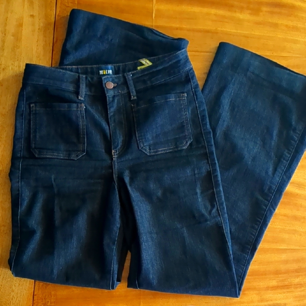 Maeve Full Length Colette Front Pocket Jeans